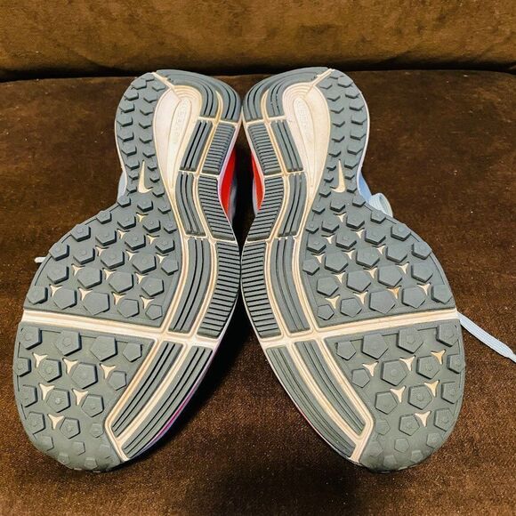 XLNT NIKE Air Zoom Pegasus 34 Ice Blue Crimson Womens 7 US 38 EUR running shoes - Picture 9 of 11